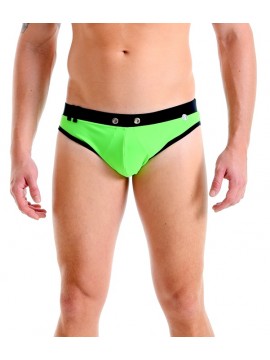 Brief Trunks Cut | With Bulge – Fluorescent Green