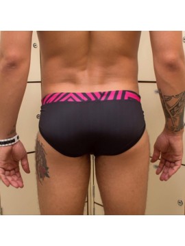 Brief Trunks Cut | With Bulge – Pink Graph